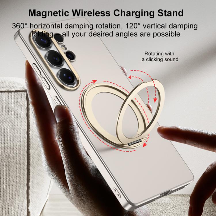 Custodia per telefono GKK ultra sottile in PC con copertura completa e supporto magnetico girevole., For Samsung Galaxy S26 Ultra 5G