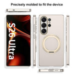 Custodia per telefono GKK ultra sottile in PC con copertura completa e supporto magnetico girevole., For Samsung Galaxy S26 Ultra 5G