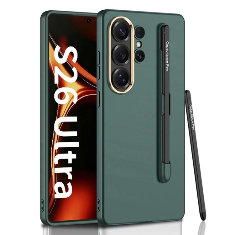 Custodia per telefono GKK ultra sottile in PC a copertura totale con scomparto per penna e stilo, For Samsung Galaxy S26 Ultra 5G