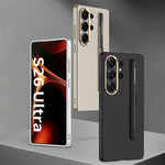 Custodia per telefono GKK ultra sottile in PC a copertura totale con scomparto per penna e stilo, For Samsung Galaxy S26 Ultra 5G