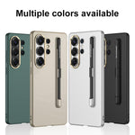 Custodia per telefono GKK ultra sottile in PC a copertura totale con scomparto per penna e stilo, For Samsung Galaxy S26 Ultra 5G