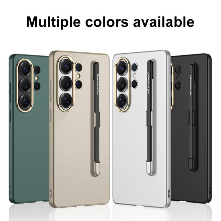 Custodia per telefono GKK ultra sottile in PC a copertura totale con scomparto per penna e stilo, For Samsung Galaxy S26 Ultra 5G