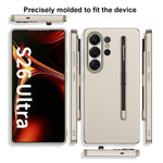 Custodia per telefono GKK ultra sottile in PC a copertura totale con scomparto per penna e stilo, For Samsung Galaxy S26 Ultra 5G