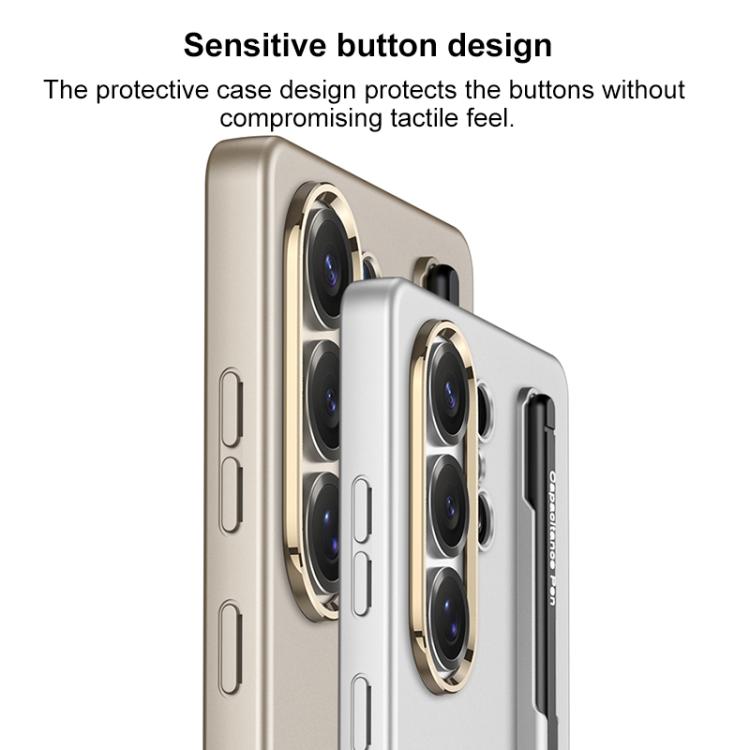 Custodia per telefono GKK ultra sottile in PC a copertura totale con scomparto per penna e stilo, For Samsung Galaxy S26 Ultra 5G