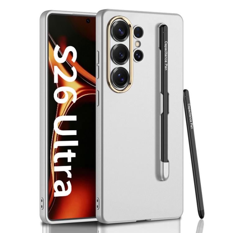 Custodia per telefono GKK ultra sottile in PC a copertura totale con scomparto per penna e stilo, For Samsung Galaxy S26 Ultra 5G