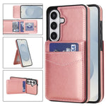 Custodia per telefono in PU con slot per carte a tinta unita, For Samsung Galaxy S26+ 5G, For Samsung Galaxy S26 Ultra 5G, For Samsung Galaxy S26 5G