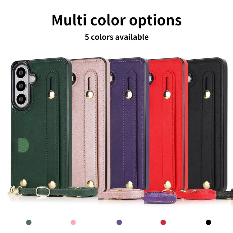 Custodia per telefono quadrata con cinturino da polso e tracolla, For Samsung Galaxy S26+ 5G, For Samsung Galaxy S26 Ultra 5G, For Samsung Galaxy S26 5G