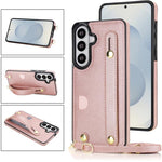 Custodia per telefono quadrata con cinturino da polso e tracolla, For Samsung Galaxy S26+ 5G, For Samsung Galaxy S26 Ultra 5G, For Samsung Galaxy S26 5G