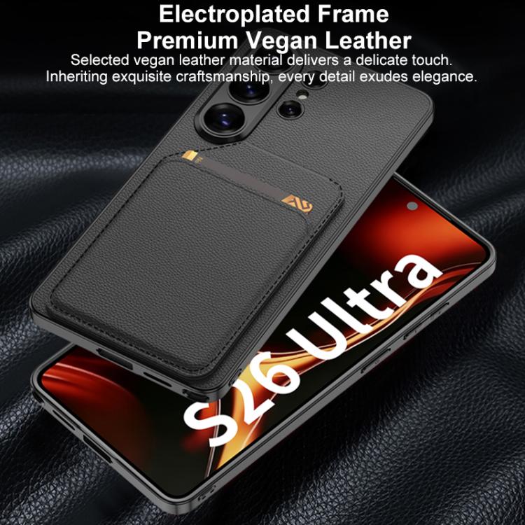 Portafoglio magnetico GKK in similpelle effetto pelle con porta carte e custodia divisa per telefono., For Samsung Galaxy S26 Ultra 5G