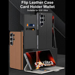 Custodia a libro per cellulare GKK in pelle galvanizzata, For Samsung Galaxy S26 Ultra 5G
