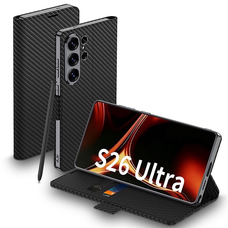 Custodia a libro per cellulare GKK in pelle galvanizzata, For Samsung Galaxy S26 Ultra 5G