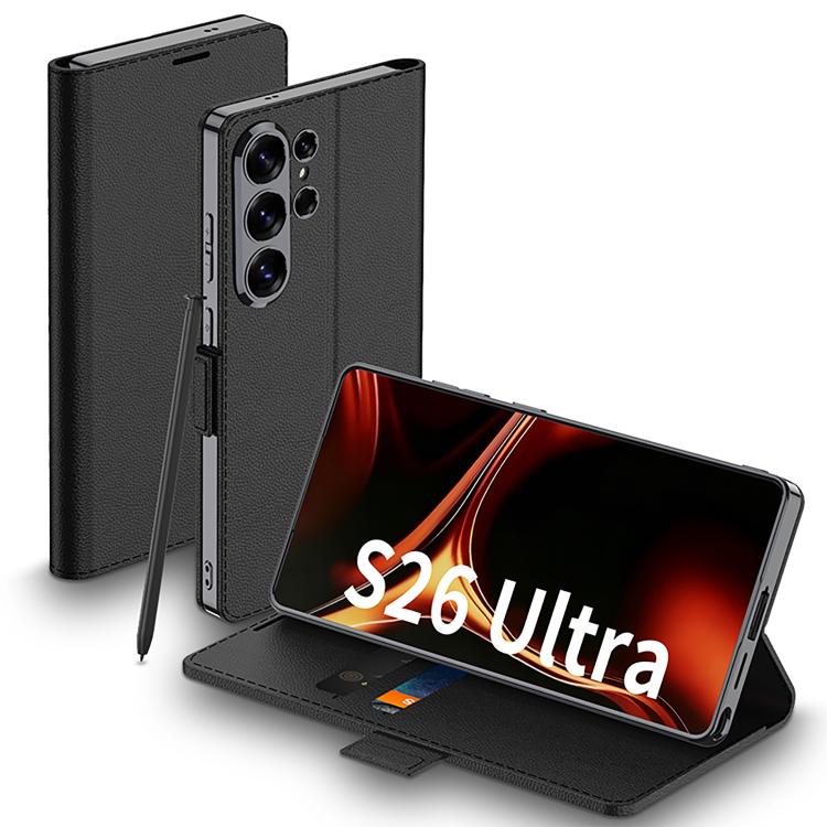 Custodia a libro per cellulare GKK in pelle galvanizzata, For Samsung Galaxy S26 Ultra 5G