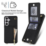 Custodia quadrata per cellulare con cerniera e tracolla, con supporto integrato., For Samsung Galaxy S26+ 5G, For Samsung Galaxy S26 Ultra 5G, For Samsung Galaxy S26 5G