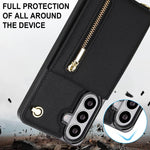 Custodia quadrata per cellulare con cerniera e tracolla, con supporto integrato., For Samsung Galaxy S26+ 5G, For Samsung Galaxy S26 Ultra 5G, For Samsung Galaxy S26 5G