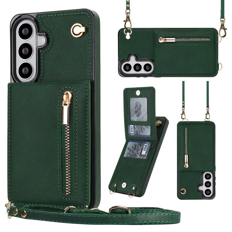 Custodia quadrata per cellulare con cerniera e tracolla, con supporto integrato., For Samsung Galaxy S26+ 5G, For Samsung Galaxy S26 Ultra 5G, For Samsung Galaxy S26 5G
