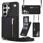 Custodia quadrata per cellulare con cerniera e tracolla, con supporto integrato., For Samsung Galaxy S26+ 5G, For Samsung Galaxy S26 Ultra 5G, For Samsung Galaxy S26 5G