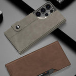 Custodia a libro GKK in pelle opaca con foro grande, For Samsung Galaxy S26 Ultra 5G