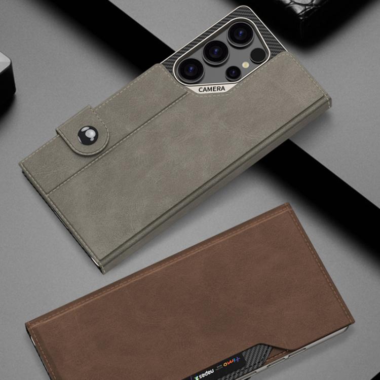 Custodia a libro GKK in pelle opaca con foro grande, For Samsung Galaxy S26 Ultra 5G