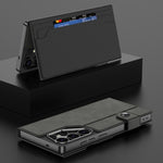 Custodia a libro GKK in pelle opaca con foro grande, For Samsung Galaxy S26 Ultra 5G