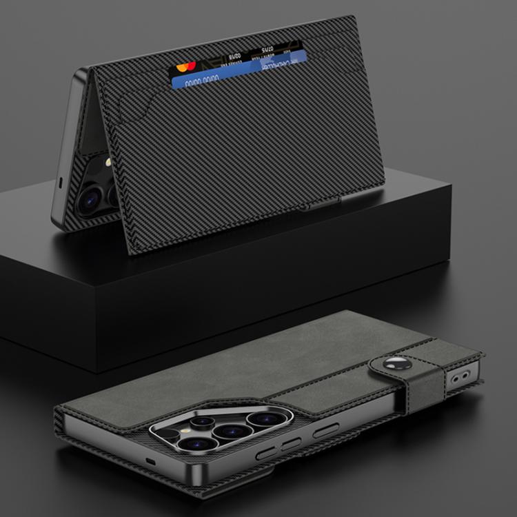 Custodia a libro GKK in pelle opaca con foro grande, For Samsung Galaxy S26 Ultra 5G