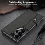 Custodia a libro GKK in pelle opaca con foro grande, For Samsung Galaxy S26 Ultra 5G