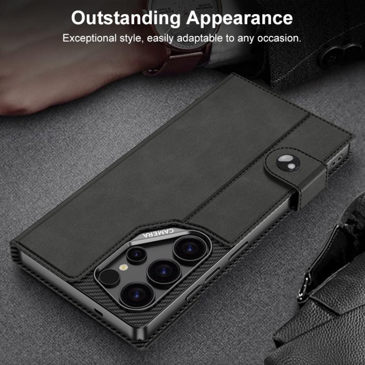 Custodia a libro GKK in pelle opaca con foro grande, For Samsung Galaxy S26 Ultra 5G