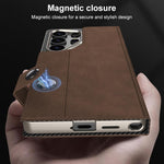 Custodia a libro GKK in pelle opaca con foro grande, For Samsung Galaxy S26 Ultra 5G