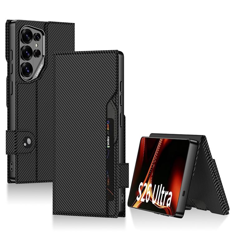 Custodia a libro GKK in pelle opaca con foro grande, For Samsung Galaxy S26 Ultra 5G