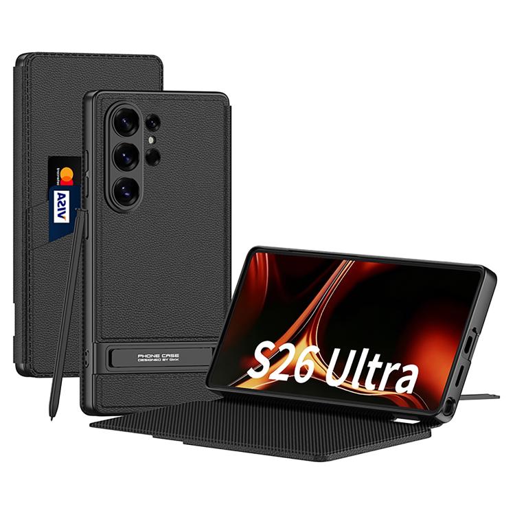 Custodia in pelle ultra sottile GKK Triumph senza penna, For Samsung Galaxy S26 Ultra 5G