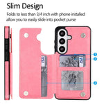 Custodia per telefono in PU con doppia fibbia e motivo a farfalla in rilievo, For Samsung Galaxy S26+ 5G, For Samsung Galaxy S26 Ultra 5G