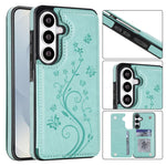 Custodia per telefono in PU con doppia fibbia e motivo a farfalla in rilievo, For Samsung Galaxy S26+ 5G, For Samsung Galaxy S26 Ultra 5G