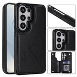 Custodia per telefono in PU con doppia fibbia e motivo a farfalla in rilievo, For Samsung Galaxy S26+ 5G, For Samsung Galaxy S26 Ultra 5G