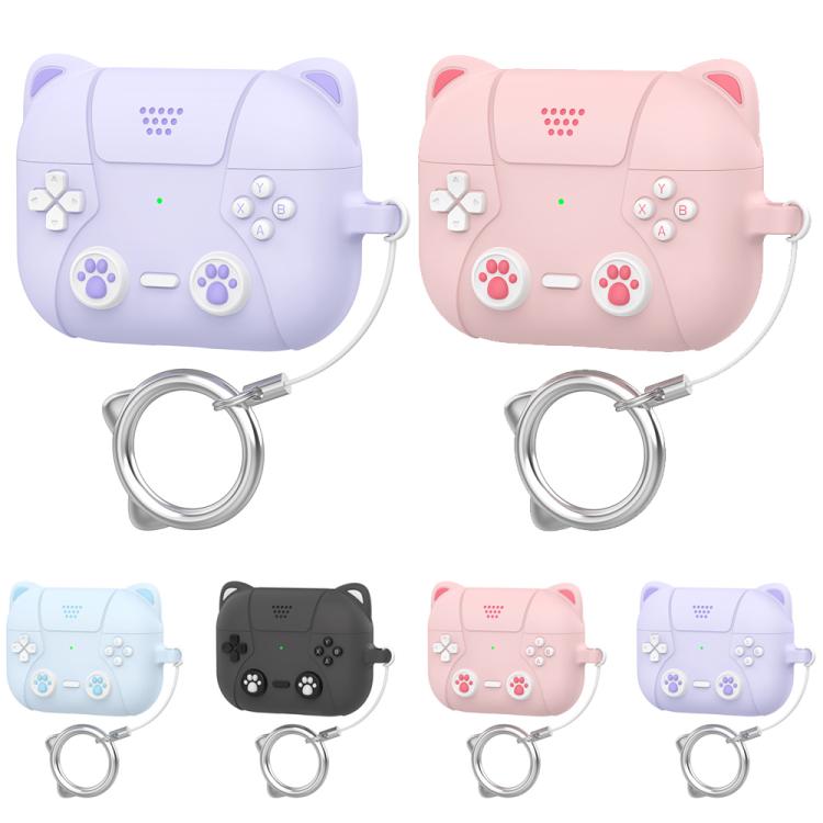 Custodia per auricolari in silicone XDcase con design retrò a forma di gatto., For AirPods Pro 3, For AirPods 4, For AirPods Pro 2 / 1
