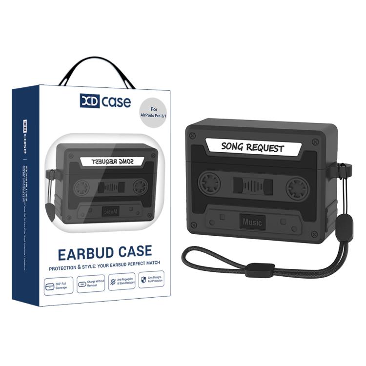 Custodia in silicone stile cassetta retrò per AirPods Pro 3
