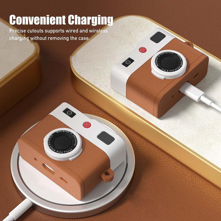 Custodia per auricolari in silicone XDcase in stile fotocamera retrò., For AirPods Pro 3, For AirPods 4, For AirPods Pro 2