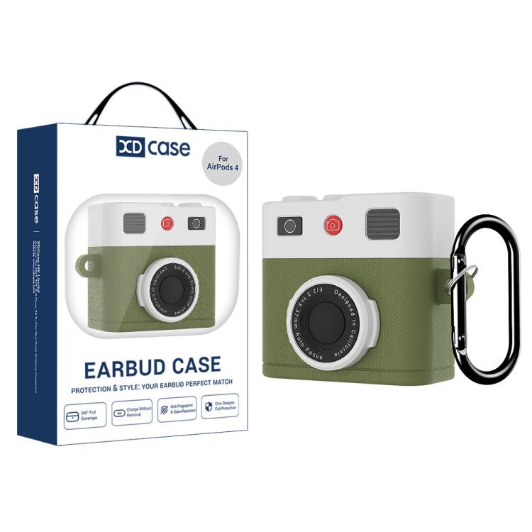 Custodia per auricolari in silicone XDcase in stile fotocamera retrò., For AirPods Pro 3, For AirPods 4, For AirPods Pro 2