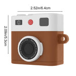 Custodia in silicone stile fotocamera per AirPods Pro 3