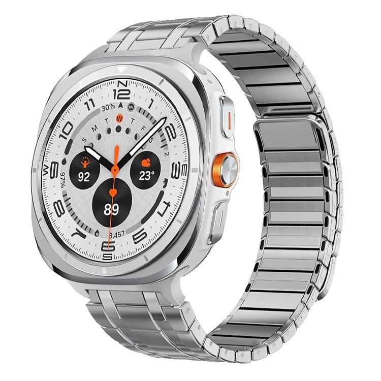 Cinturino magnetico in acciaio inossidabile per orologio, For Samsung Galaxy Watch Ultra 47mm / Ultra 2025, For Samsung Galaxy Watch8 / Watch8 Classic