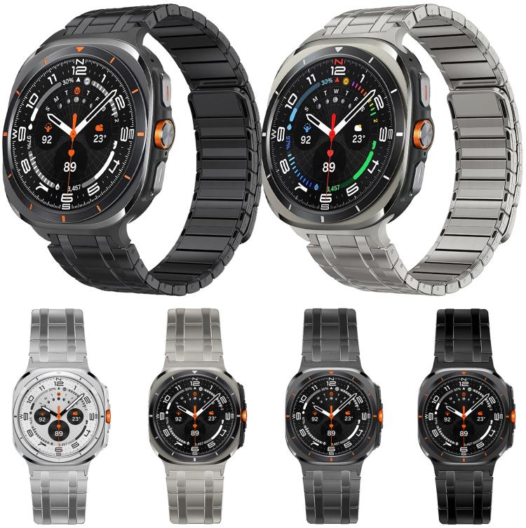 Cinturino magnetico in acciaio inossidabile per orologio, For Samsung Galaxy Watch Ultra 47mm / Ultra 2025, For Samsung Galaxy Watch8 / Watch8 Classic