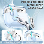 Custodia trasparente in TPU per AirPods Pro 2/3 e AirPods 4