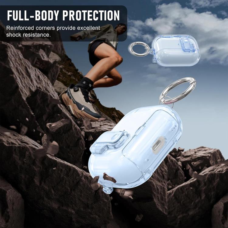 Custodia trasparente in TPU per AirPods Pro 2/3 e AirPods 4