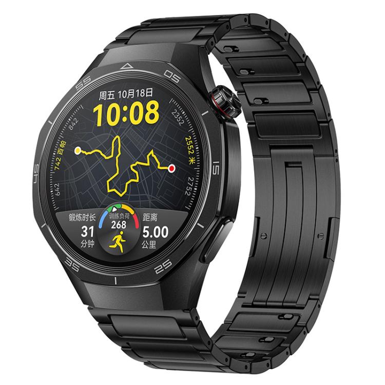 Cinturino per orologio in lega di titanio con chiusura a pressione staccabile a forma di H., 22mm