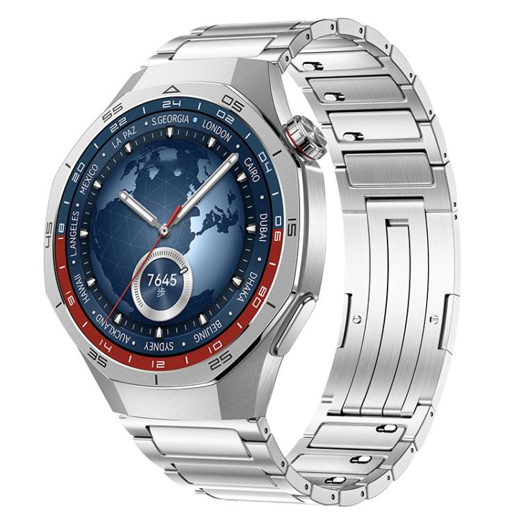 Cinturino per orologio in lega di titanio con chiusura a pressione staccabile a forma di H., 22mm