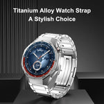 Cinturino per orologio in lega di titanio con chiusura a pressione staccabile a forma di H., 22mm