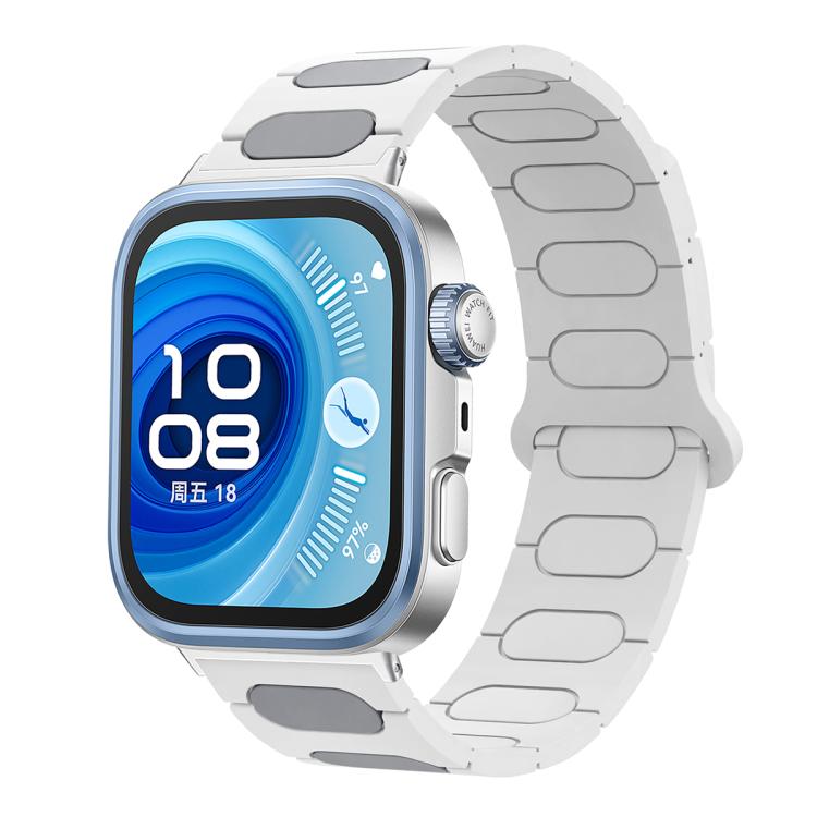 Cinturino ovale magnetico in silicone per orologio, For Huawei Watch Fit4 / Fit4 Pro / Fit3