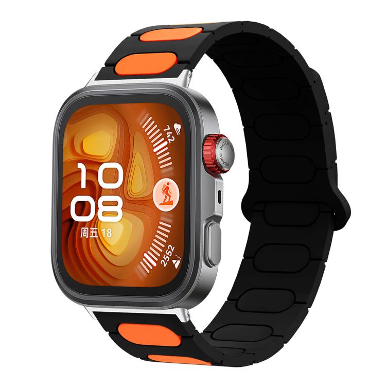 Cinturino ovale magnetico in silicone per orologio, For Huawei Watch Fit4 / Fit4 Pro / Fit3