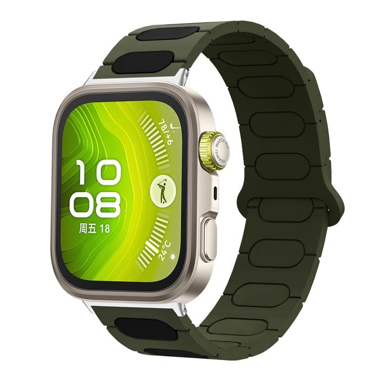 Cinturino ovale magnetico in silicone per orologio, For Huawei Watch Fit4 / Fit4 Pro / Fit3