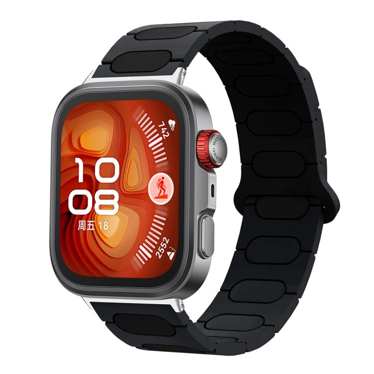 Cinturino ovale magnetico in silicone per orologio, For Huawei Watch Fit4 / Fit4 Pro / Fit3