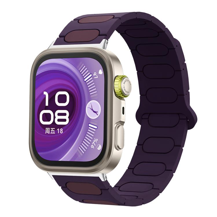 Cinturino ovale magnetico in silicone per orologio, For Huawei Watch Fit4 / Fit4 Pro / Fit3