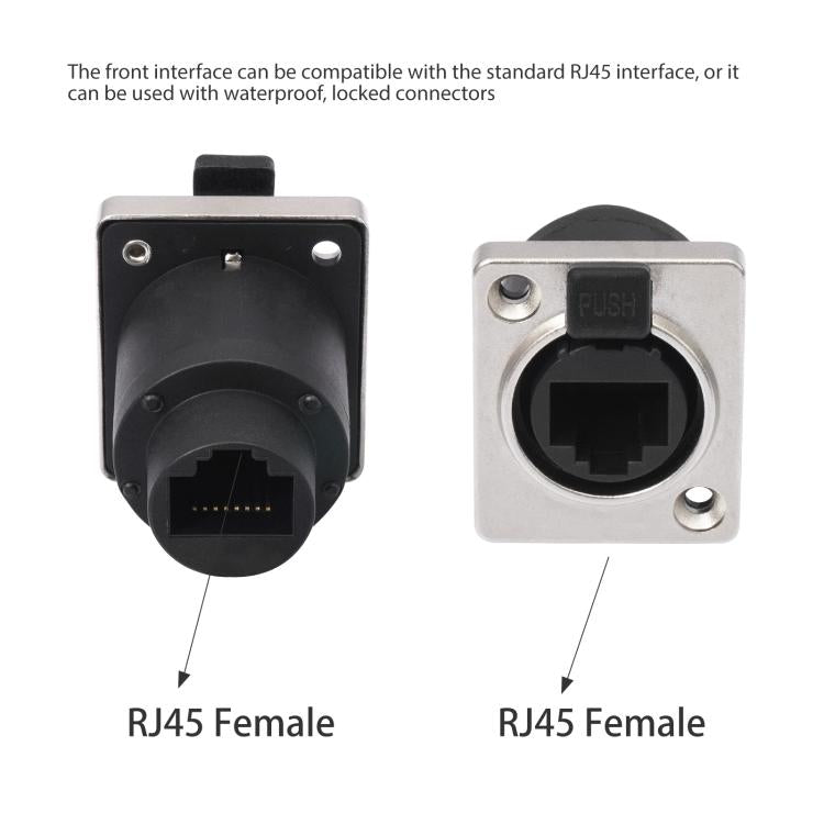 Connettore RJ45 D-Type Femmina Impermeabile CAT6/CAT5E